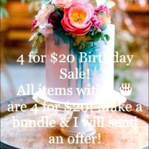 🎂4. for $20 Birthday Sale!!